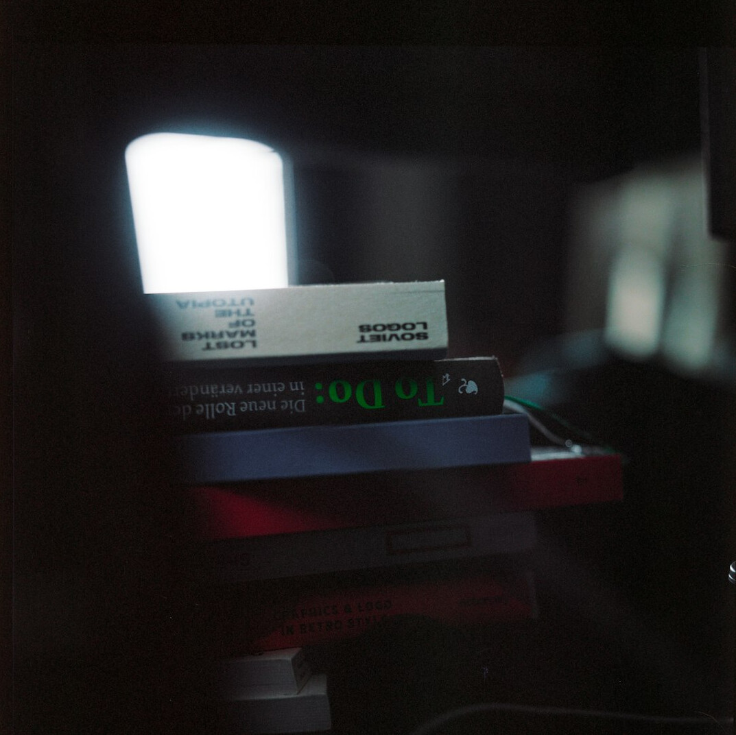 Code on a monitor in a dark office