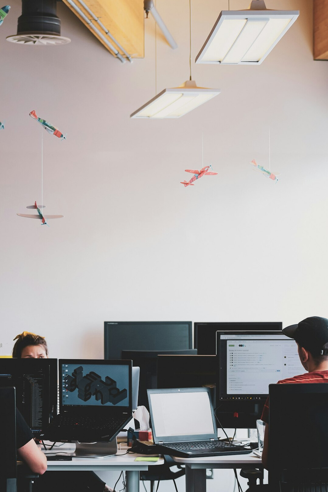modern office with developers
