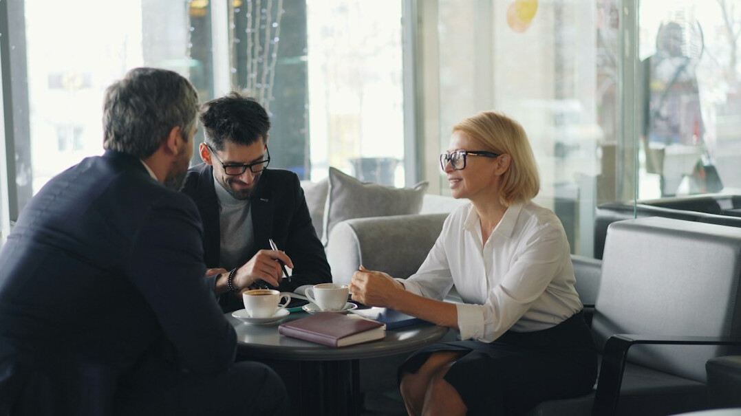 business team discussing strategy