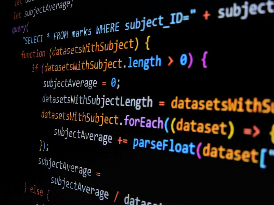 software developer coding