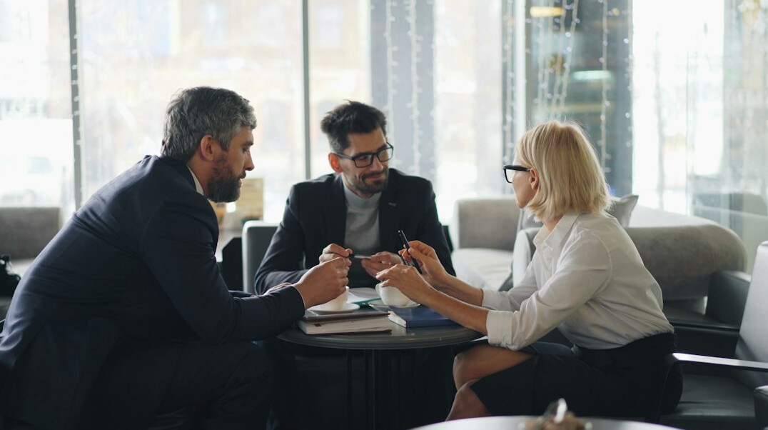 corporate team meeting