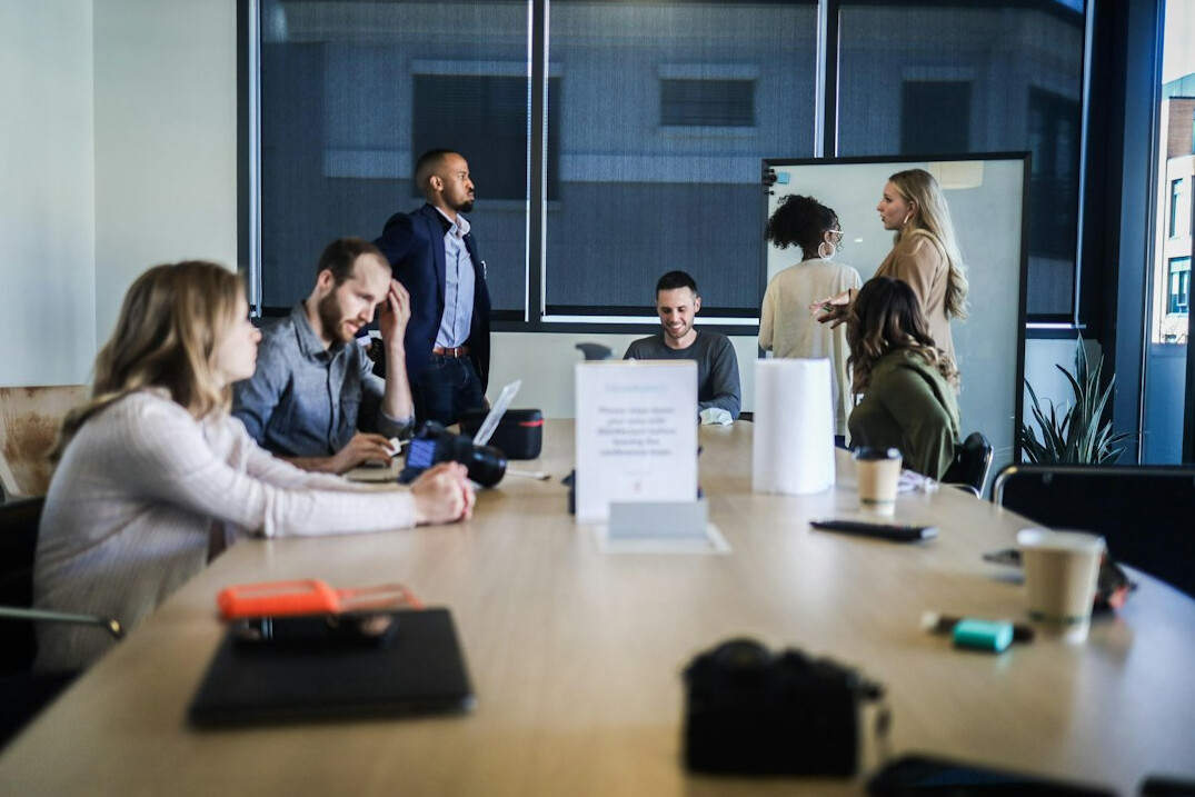 corporate team meeting